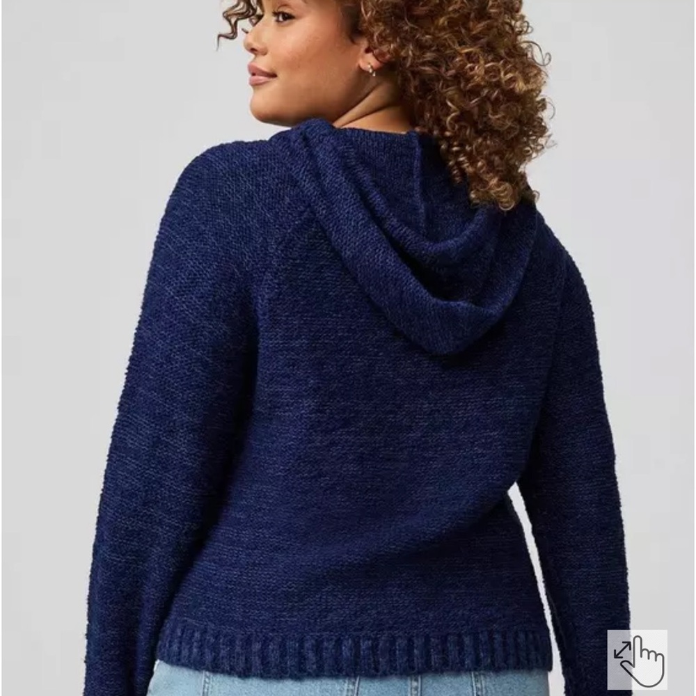 Torrid Textured Sweater Hoodie - Picture 2 of 6